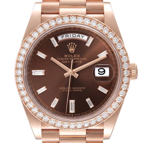 rolex day date president rose gold price|pre owned rolex president 40mm.